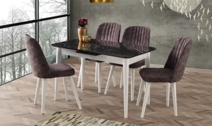 سفره مودرن بسطح رخامي