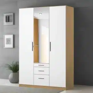دولاب مودرن ابيض و خشبى Drs-16 1 دولاب مودرن ابيض و خشبى