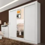 دولاب جرار 3 ضلفه ابيض